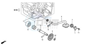 CRF450R drawing OIL PUMP