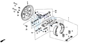 TRX200D FOURTRAX 200 drawing FRONT BRAKE PANEL