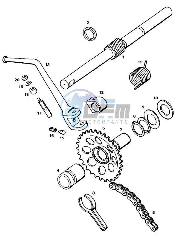 Strarter mechanism kickstarter