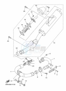 WR250F (BAKJ) drawing EXHAUST