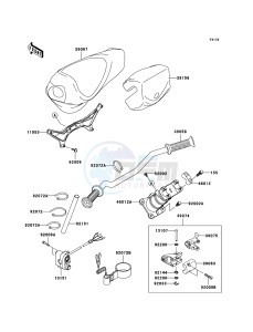 JET SKI STX-15F JT1500A8F FR drawing Handlebar