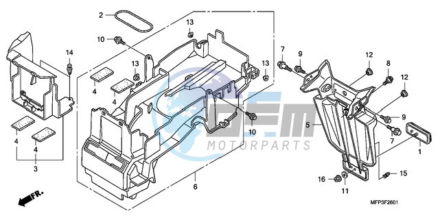 REAR FENDER (CB1300A/CB13 00SA)