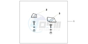 XL1000VA9 Europe Direct - (ED / ABS) drawing PILLION ARM REST SET