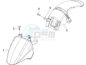 Zip 50 4T drawing Wheel housing - Mudguard