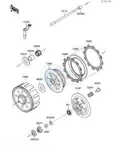 KX 250 F [KX250] (F1) [KX250] drawing CLUTCH