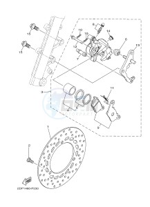 GPD125A GPD125-A NMAX125 (2DS6) drawing FRONT BRAKE CALIPER