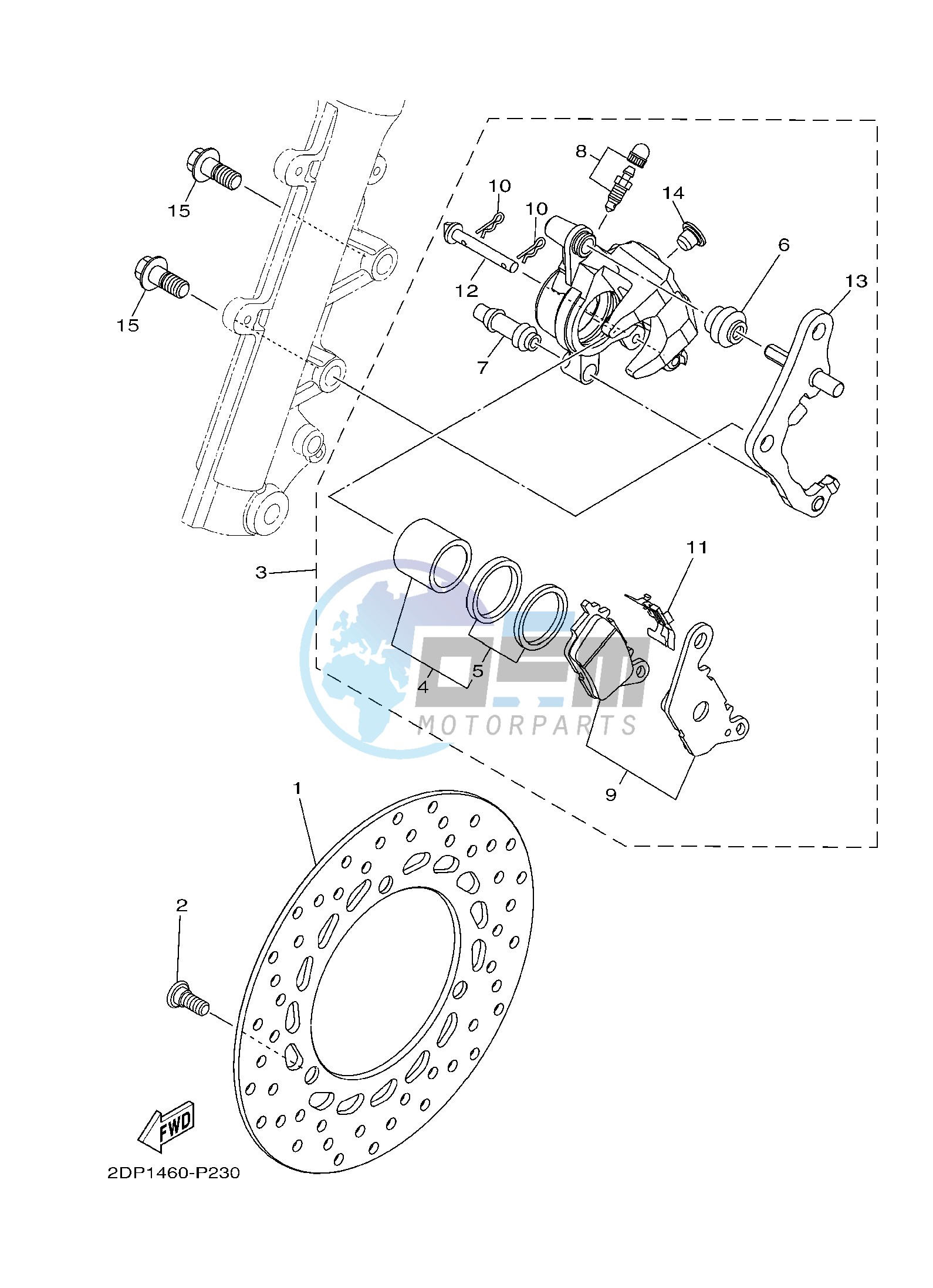 FRONT BRAKE CALIPER