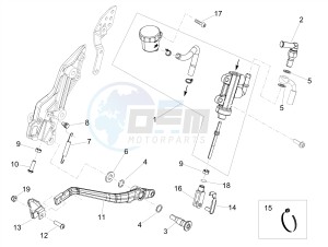 DORSODURO 900 E4 ABS (APAC) drawing Rear master cylinder