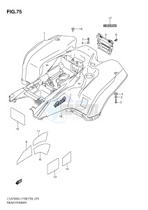 LT-A750X (P28-P33) drawing REAR FENDER (LT-A750XL1 P33)