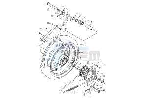 XJR 1300 drawing REAR WHEEL