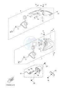 YP125RA (ABS) X-MAX125 ABS X-MAX125 ABS (2ABE) drawing TAILLIGHT