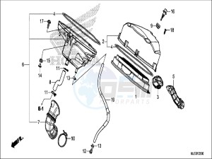 NC750JH Europe Direct - (ED) drawing AIR CLEANER