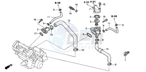 CBR600F drawing THERMOSTAT