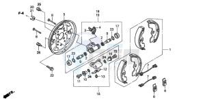 TRX250TE FOURTRAX RECON ES drawing FRONT BRAKE PANEL