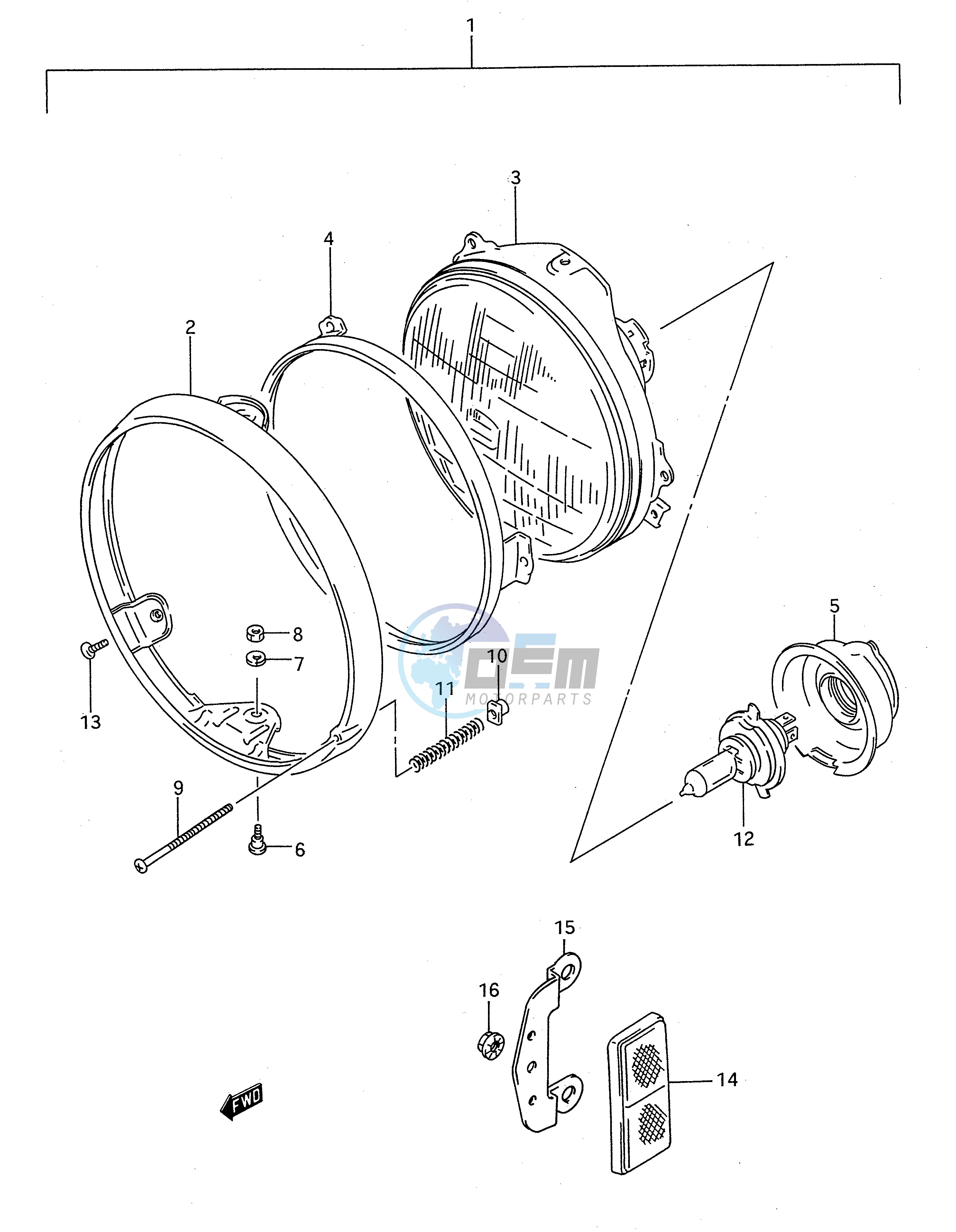 HEADLAMP (MODEL P)