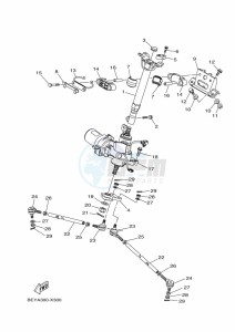 YFM450FWBD KODIAK 450 EPS (BHT4) drawing STEERING