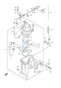 DF 40 drawing Fuel Vapor Separator