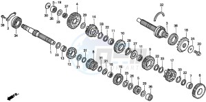 CBR600F drawing TRANSMISSION