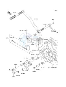 VN 1600 G [VULCAN 1600 NOMAD] (6F) G6F drawing GEAR CHANGE MECHANISM