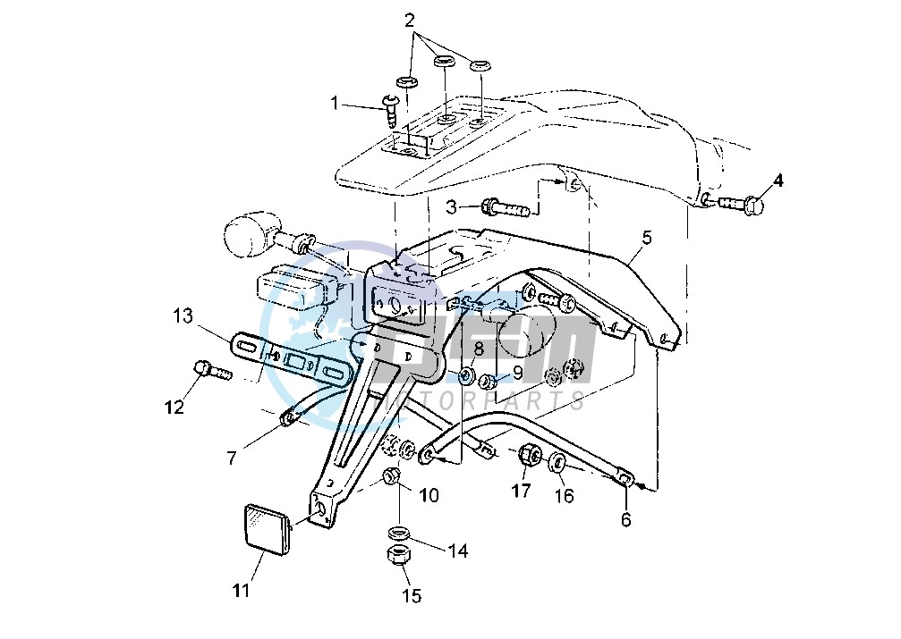 BRACKET, LICENCE EURO KIT