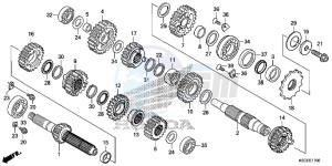 CRF250XD CRF250R Europe Direct - (ED) drawing TRANSMISSION