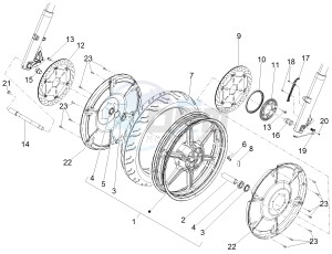 MGX 21 FLYING FORTRESS 1380 APAC drawing Front wheel