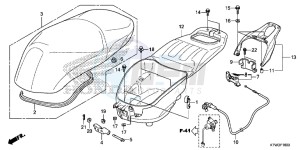 SH300AE SH300AE UK - (E) drawing LUGGAGE BOX/SEAT