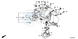 NC750XAE NC750XA Europe Direct - (ED) drawing CENTER COVER