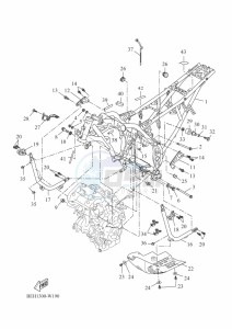 XTZ690 TENERE 700 (BEH1) drawing FRAME