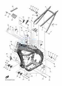 YZ450F (BHR6) drawing FRAME