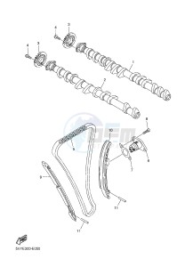 FZ1-S FZ1 FAZER 1000 (1CAM) drawing CAMSHAFT & CHAIN