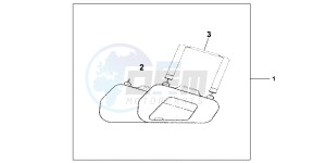 ST1300AC Pan Europoean -ST1300 CH drawing PANNIER INNER BAG