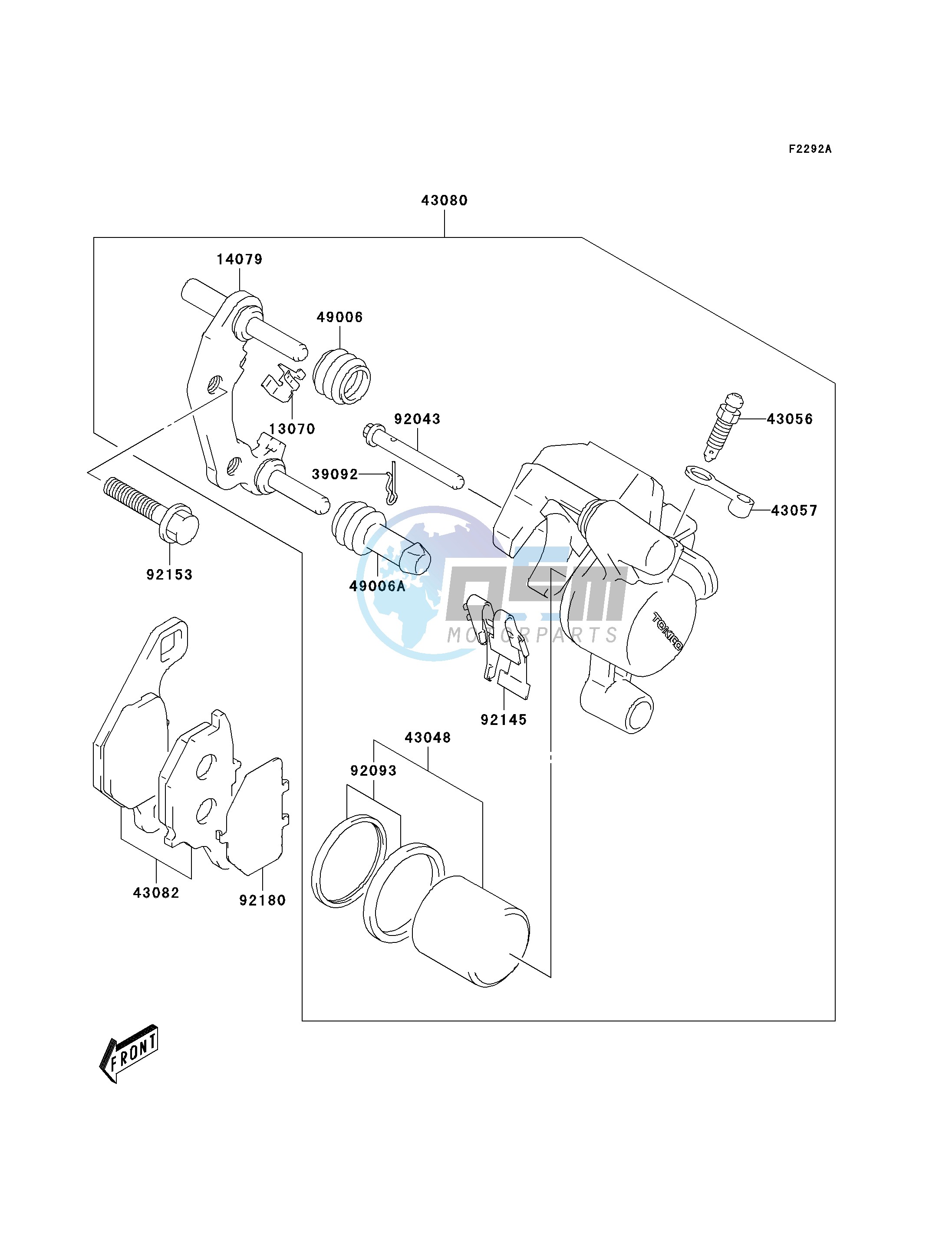 FRONT BRAKE-- B2_B3- -