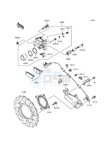 VERSYS 1000 KLZ1000BGF FR GB XX (EU ME A(FRICA) drawing Rear Brake