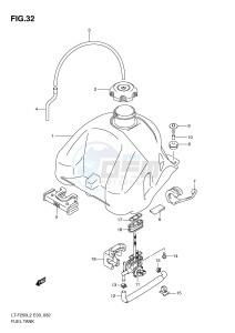 LT-F250 (E33) drawing FUEL TANK