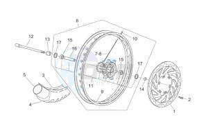 Pegaso Strada-Trail 650 ie drawing Front wheel II