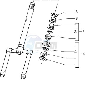 Stalker 50 drawing Steering bearing ball tracks