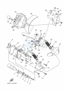 YXM700E YX70MPL (B5FP) drawing SHIFT SHAFT