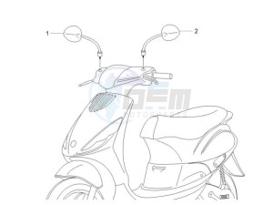 ZIP 100 4T (Vietnam) drawing Driving mirror/s