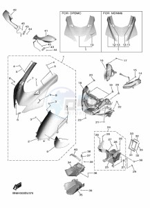 YZF600 YZF-R6 (BN6H) drawing COWLING 1