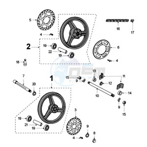 XR6 E EX drawing WHEELS