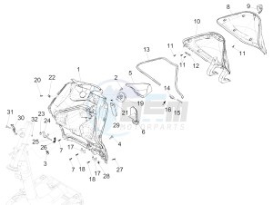 LIBERTY 50 (EMEA) drawing Front glove-box - Knee-guard panel