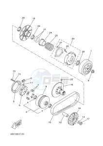 YP250R X-MAX 250 (2DL8 2DL8 2DL8 2DL8) drawing CLUTCH