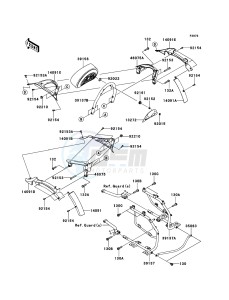 VN1700_CLASSIC_TOURER_ABS VN1700DBF GB XX (EU ME A(FRICA) drawing Saddlebags(Side Bag Bracket)