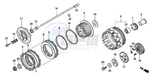 XL1000VA VARADERO drawing CLUTCH