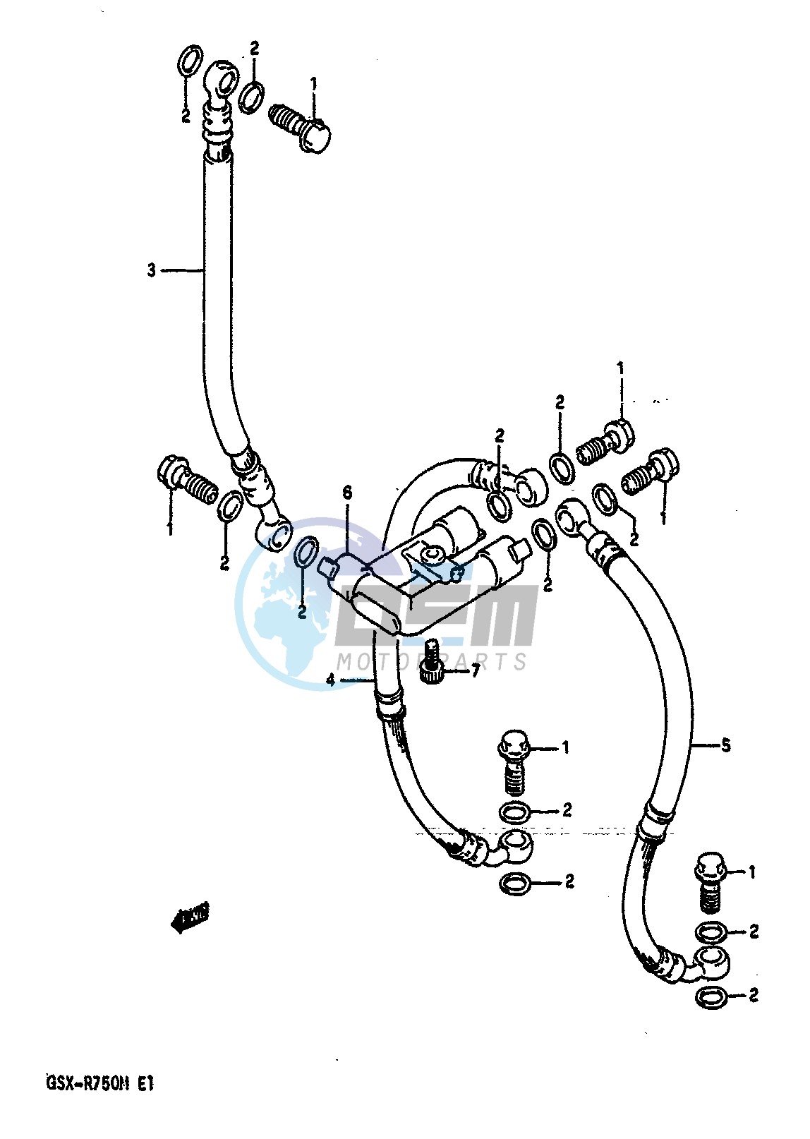 FRONT BRAKE HOSE