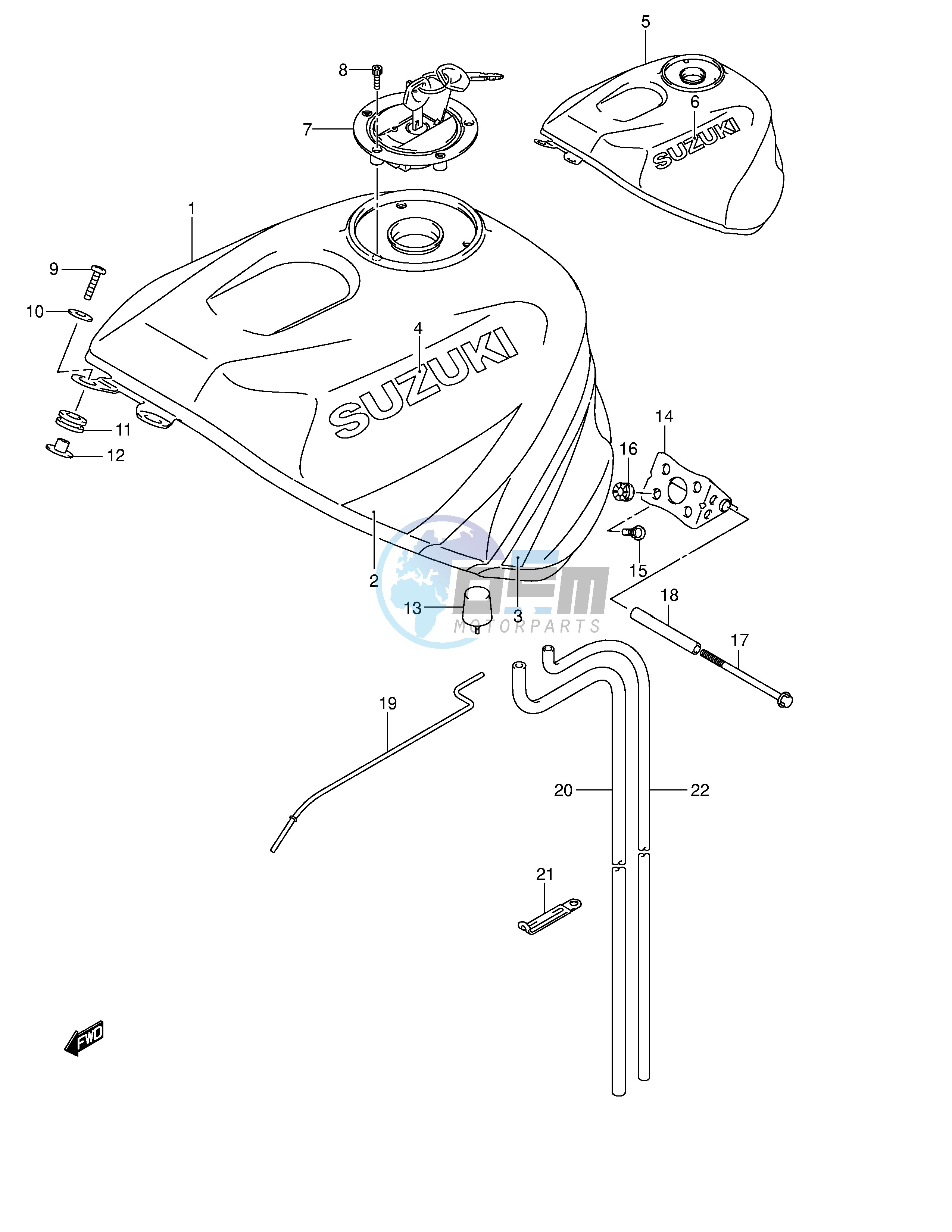 FUEL TANK (MODEL K3)