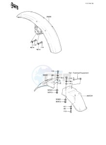 KZ 750 L [L3] drawing FENDERS