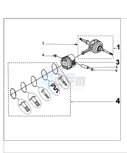 KISBEE 4TA OY X drawing CRANKSHAFT AND PISTON