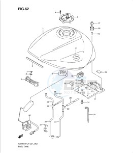 GSXF650 drawing FUEL TANK (GSX650FL1 E21)